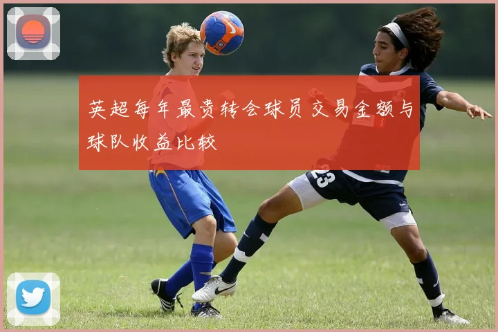 英超每年最贵转会球员交易金额与球队收益比较